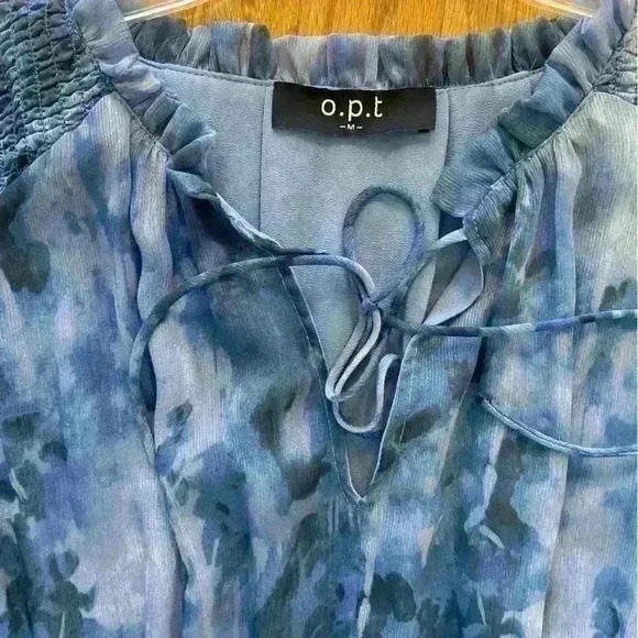 OPT Flowy Midi Dress|Multi blue|Elastic waist|Size M|Easter|Wedding guest - Picture 7 of 11